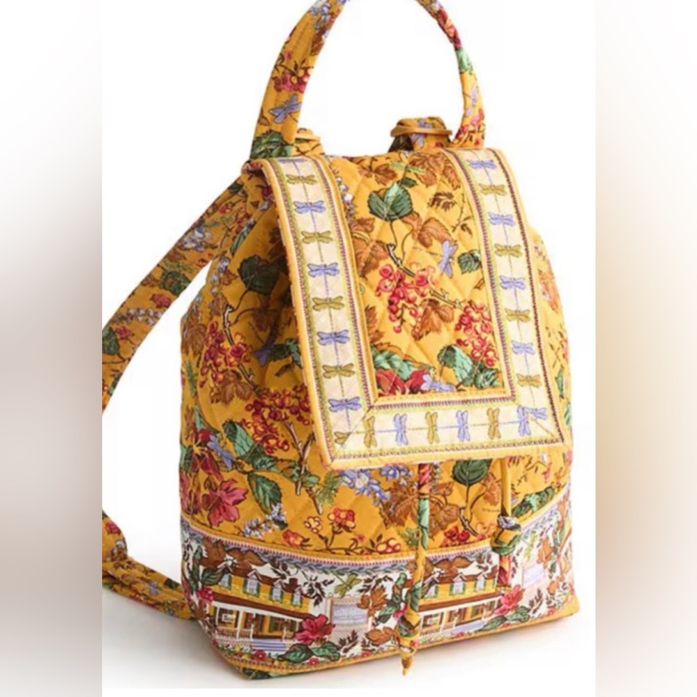 NWT Gilmore Girls 25th Anniversary Vera Bradley collab drawstring backpack